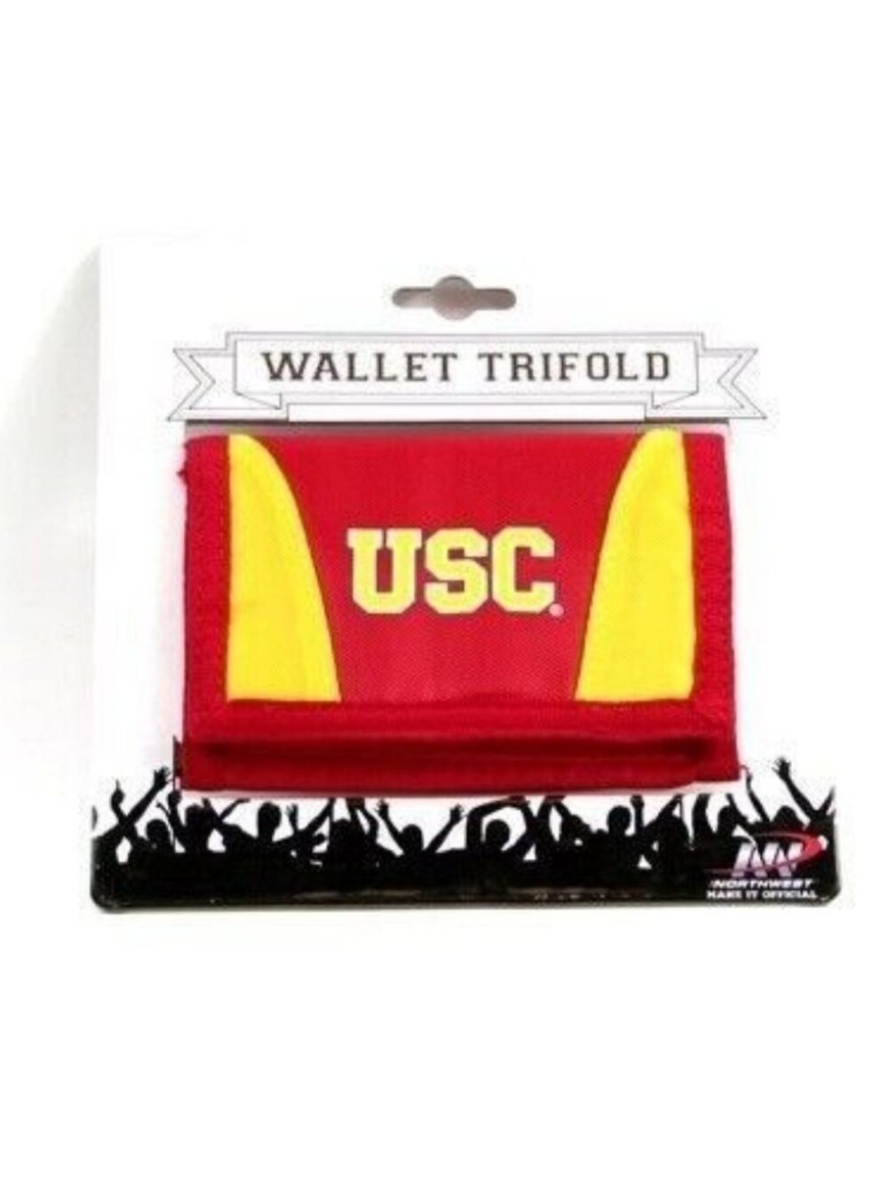 USC Trojans Fan Gear Team Chamber Style Trifold Wallet NCAA Official Merch